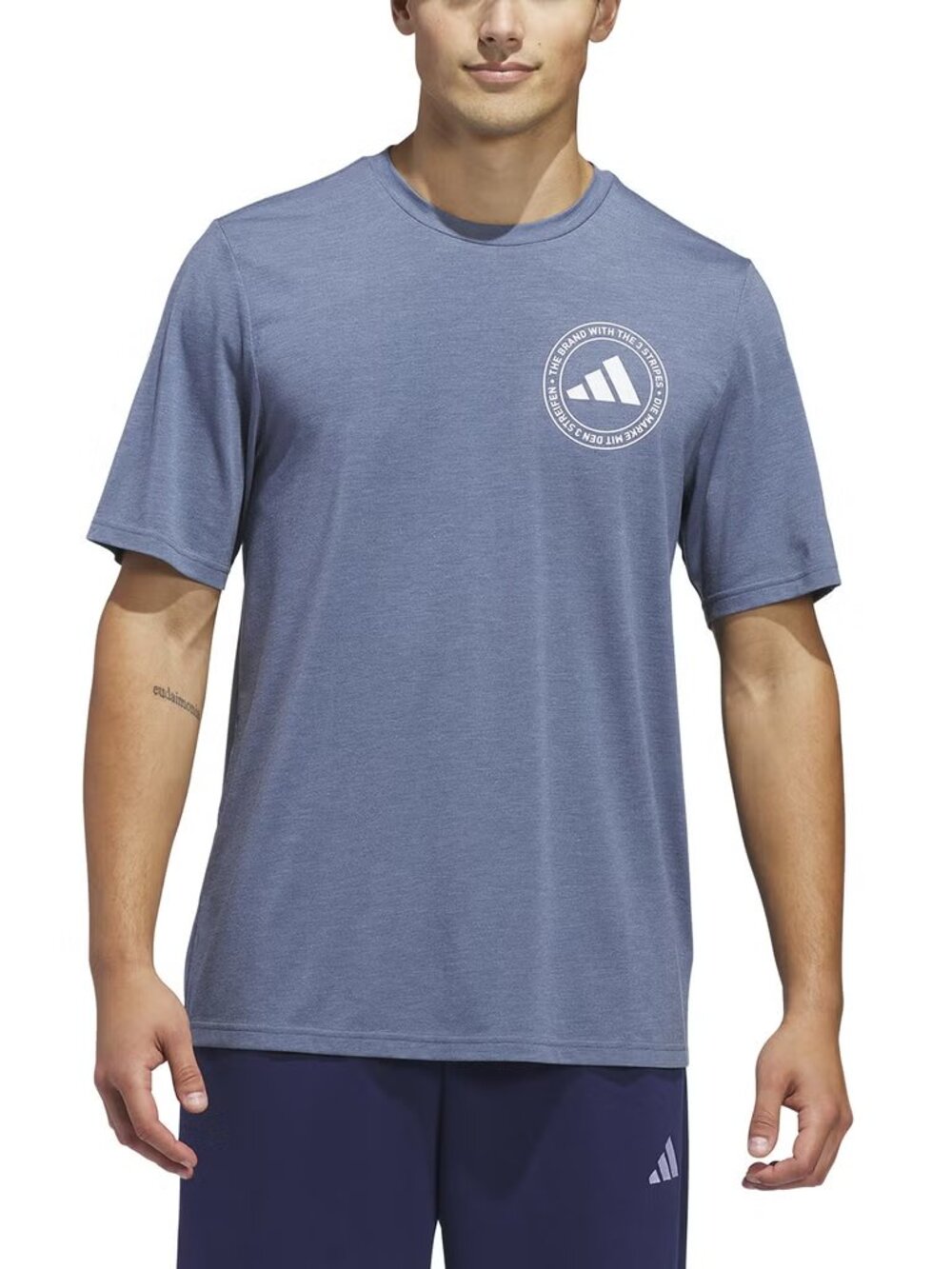 Adidas Men’s T Shirt Regular Fit Crewneck Size XXL Blue NWT